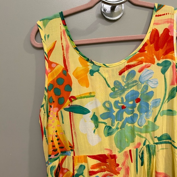 Jam’s World Yellow Midi Dress Size Medium GUC M0498 - Picture 11 of 12